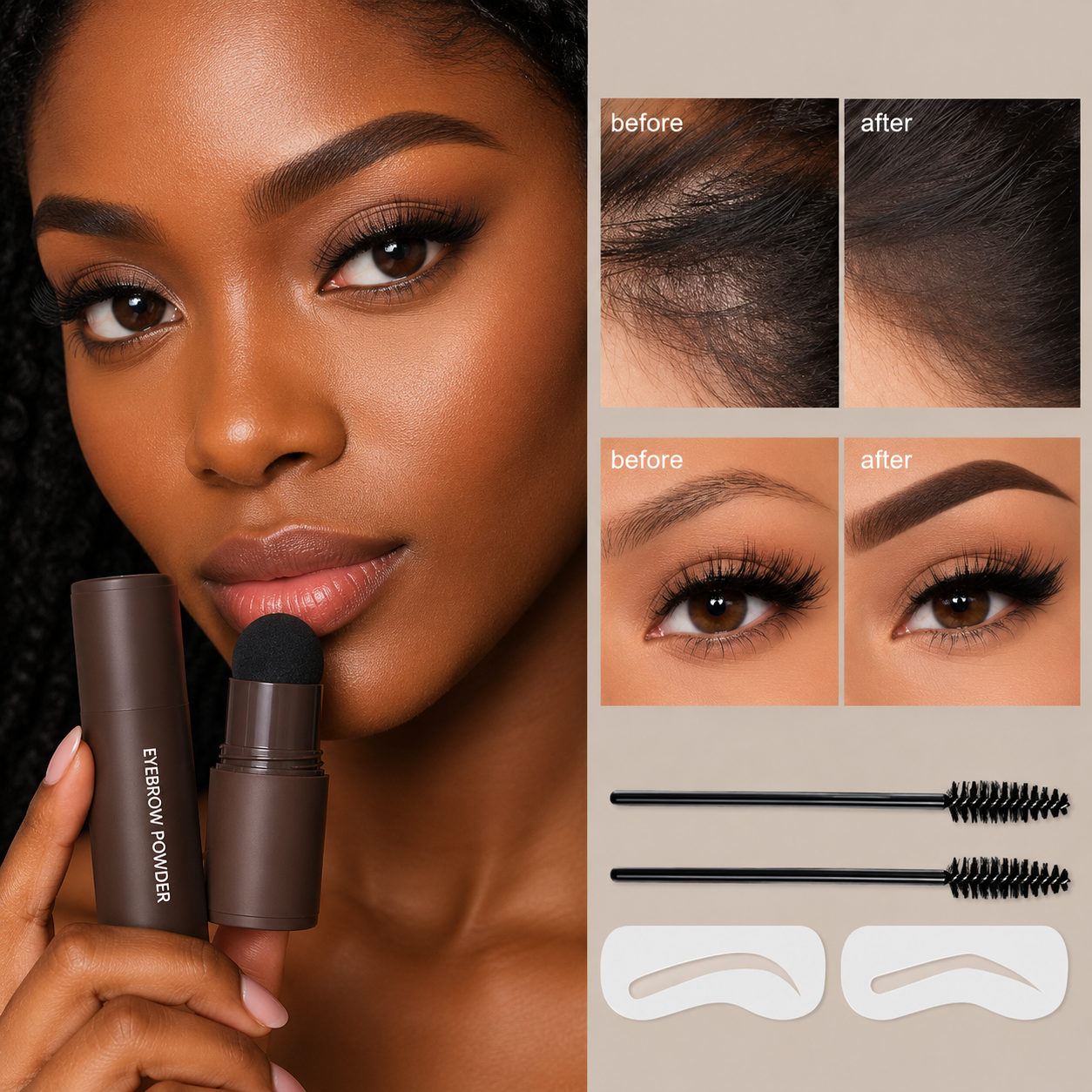 Kit Tampons Sourcils 3 en 1