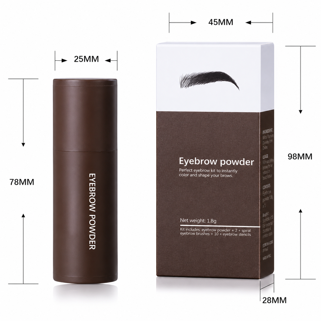 Kit Tampons Sourcils 3 en 1