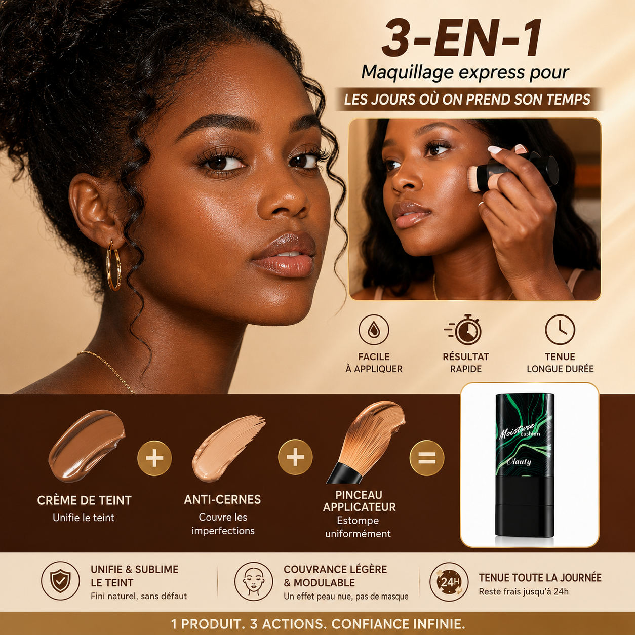 Fond de teint correcteur crème minérale en stick