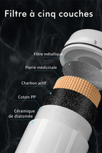 PURIFICATEUR D'EAU FILTRE À 5 COUCHES MINÉRAUX ALCALINS ET MICROBES