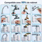 PURIFICATEUR D'EAU FILTRE À 5 COUCHES MINÉRAUX ALCALINS ET MICROBES